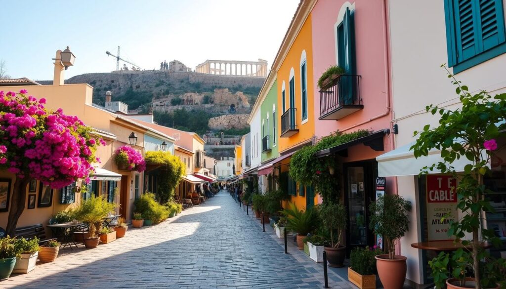 Plaka neighborhood in Athens