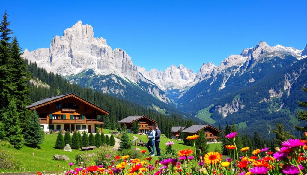 dolomites mountain chalets