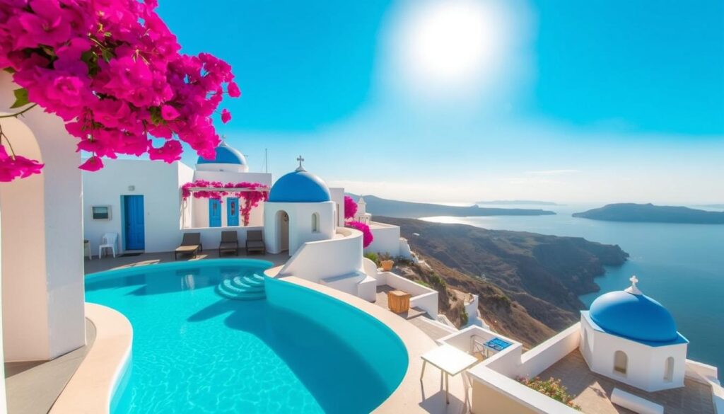 luxury santorini accommodation