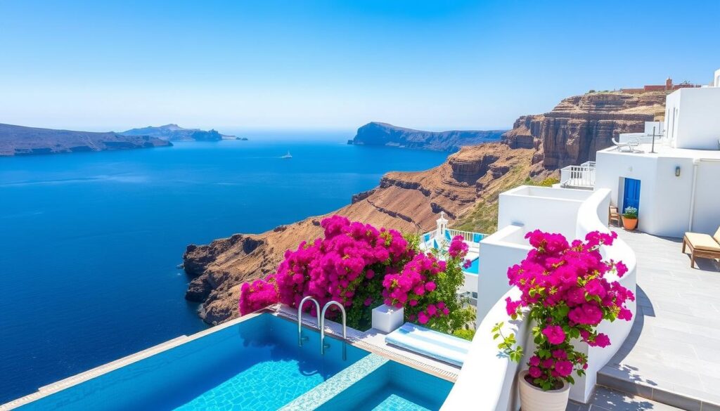 santorini greece hotels with private pool