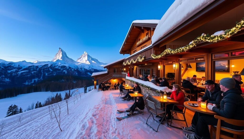 Zermatt après-ski scene