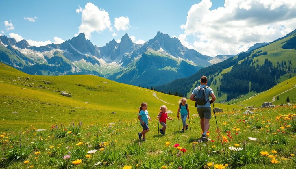 Family Hiking in Swiss National Park